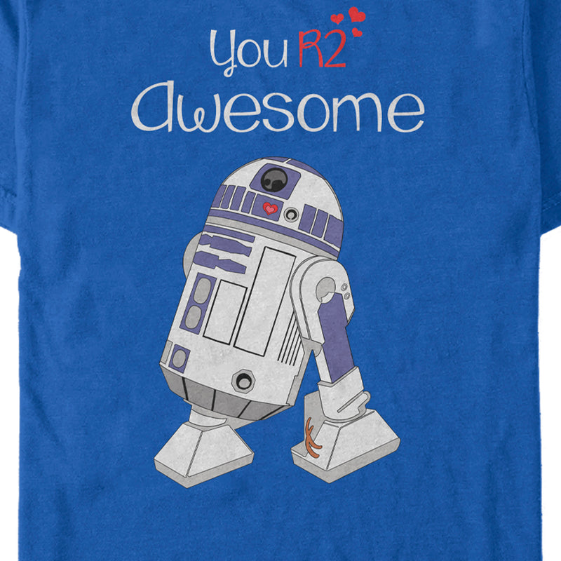 Men's Star Wars Valentine's Day You R2 Awesome T-Shirt