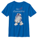 Boy's Star Wars Valentine's Day You R2 Awesome T-Shirt