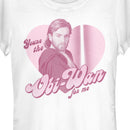 Junior's Star Wars Valentine's Day You're the Obi-Wan for Me T-Shirt