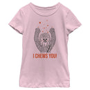 Girl's Star Wars Chewbacca I Chews You T-Shirt