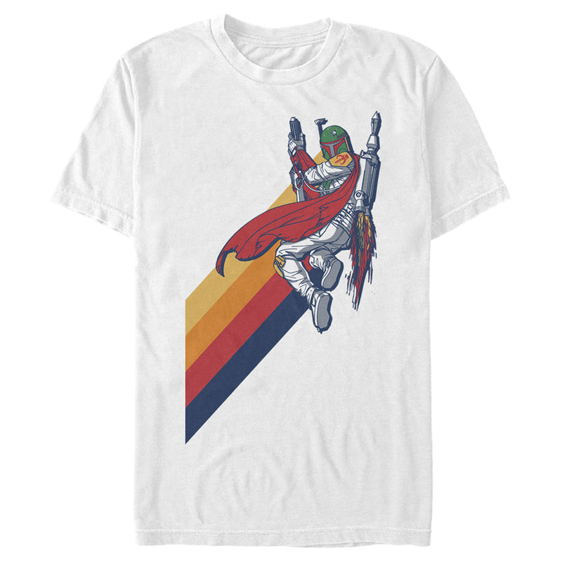 Men's Star Wars Boba Fett Retro Stripes T-Shirt