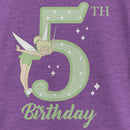 Girl's Peter Pan Tinker Bell 5th Birthday T-Shirt