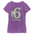 Girl's Peter Pan Tinker Bell 6th Birthday T-Shirt