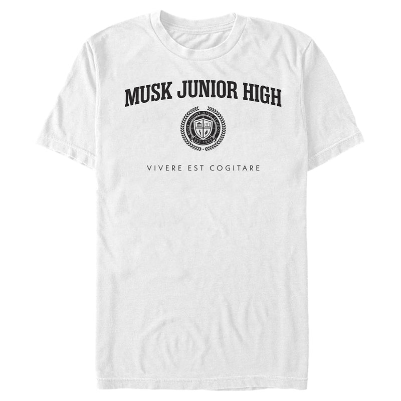 Men's Star Trek: Discovery Musk Junior High Black Logo T-Shirt