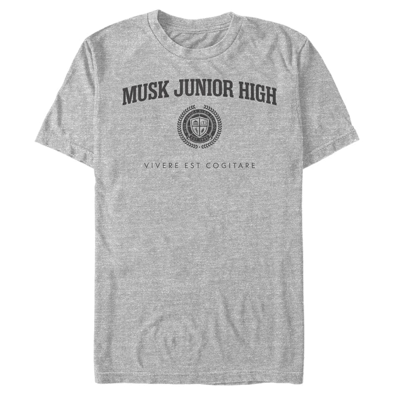 Men's Star Trek: Discovery Musk Junior High Black Logo T-Shirt