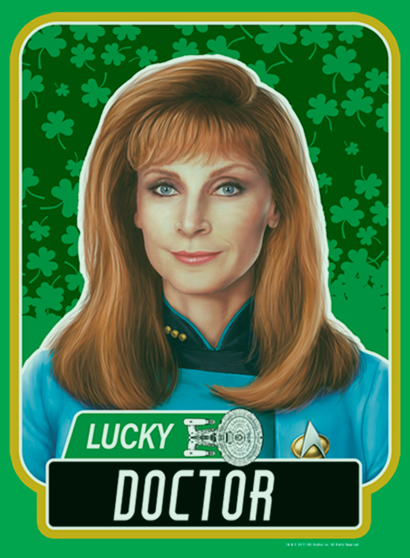 Junior's Star Trek: The Next Generation St. Patrick's Day Lucky Doctor Beverly Crusher T-Shirt
