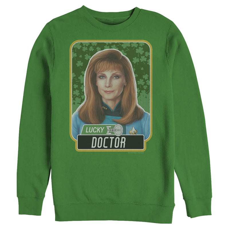 Men's Star Trek: The Next Generation St. Patrick's Day Lucky Doctor Beverly Crusher Sweatshirt