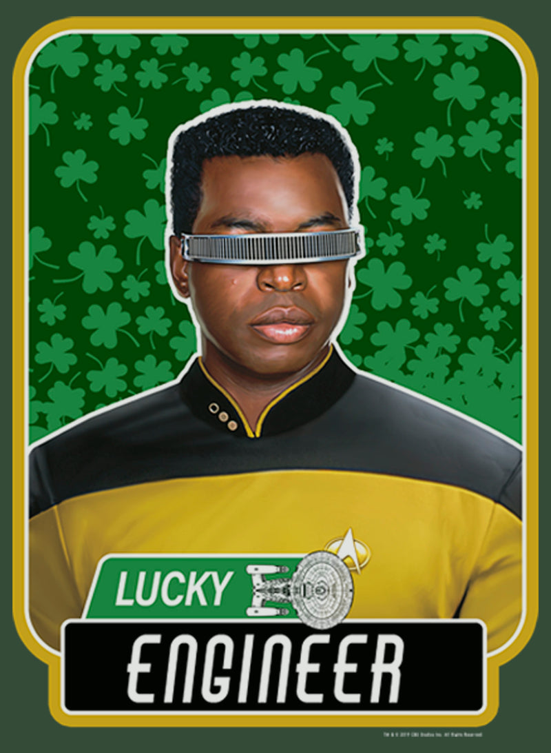 Junior's Star Trek: The Next Generation St. Patrick's Day Lucky Engineer La Forge Festival Muscle Tee