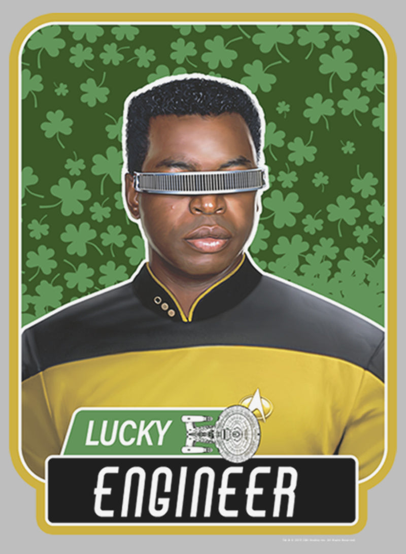 Men's Star Trek: The Next Generation St. Patrick's Day Lucky Engineer La Forge Long Sleeve Shirt