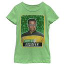 Girl's Star Trek: The Next Generation St. Patrick's Day Lucky Engineer La Forge T-Shirt