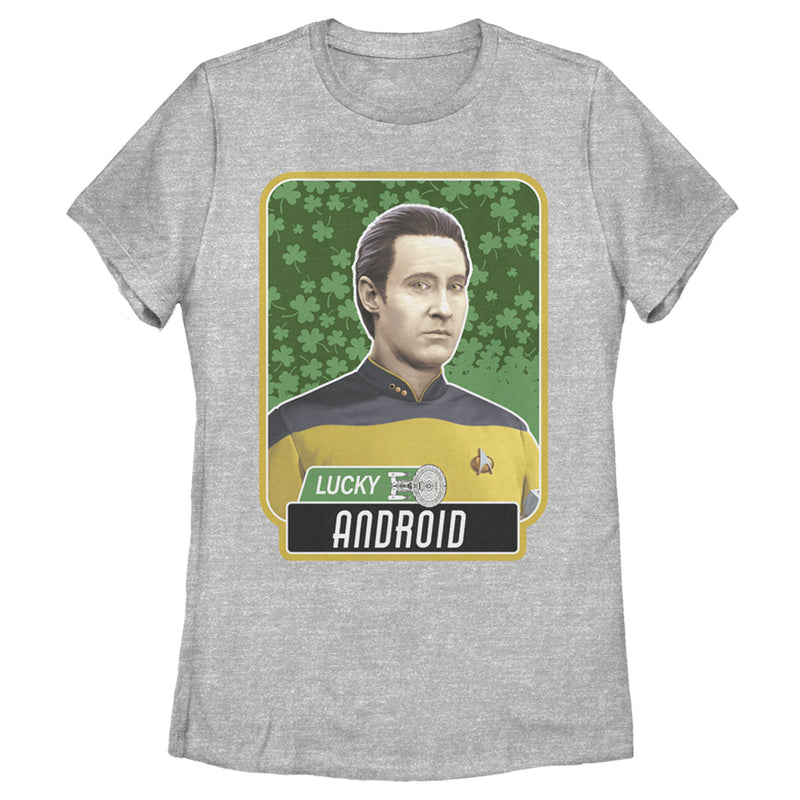 Women's Star Trek: The Next Generation Commander Data St. Patrick's Day Lucky Android T-Shirt