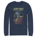 Men's Star Trek: The Next Generation Enterprise with Captain and Crew Portraits Long Sleeve Shirt