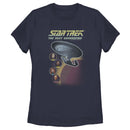 Women's Star Trek: The Next Generation Enterprise with Captain and Crew Portraits T-Shirt