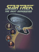 Women's Star Trek: The Next Generation Enterprise with Captain and Crew Portraits T-Shirt