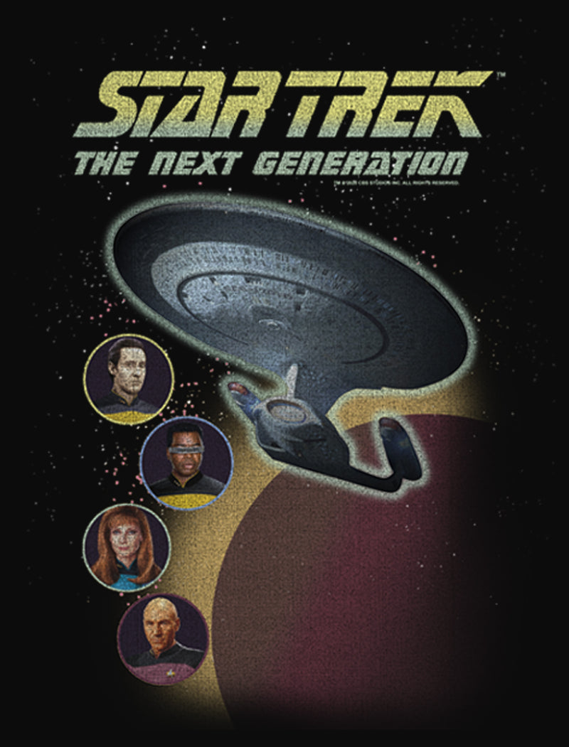 Men's Star Trek: The Next Generation Enterprise with Captain and Crew Portraits Tank Top