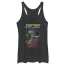 Women's Star Trek: The Next Generation Enterprise with Captain and Crew Portraits Racerback Tank Top