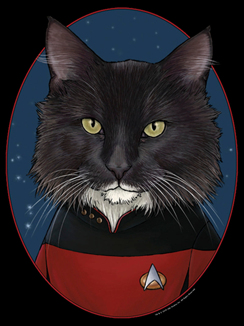 Junior's Star Trek: The Next Generation Number One Commander William T Riker Cat T-Shirt