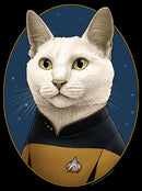 Junior's Star Trek: The Next Generation Commander Data Cat T-Shirt