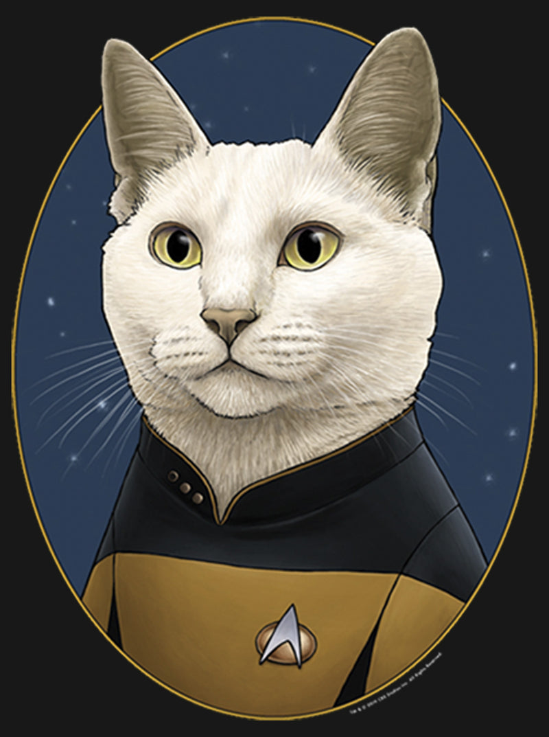 Men's Star Trek: The Next Generation Commander Data Cat Long Sleeve Shirt