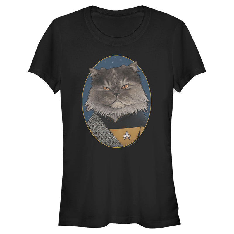 Junior's Star Trek: The Next Generation Lieutenant Commander Worf Cat T-Shirt