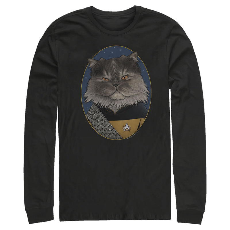 Men's Star Trek: The Next Generation Lieutenant Commander Worf Cat Long Sleeve Shirt