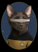 Men's Star Trek: The Next Generation Lieutenant Commander Geordi La Forge Cat Sweatshirt