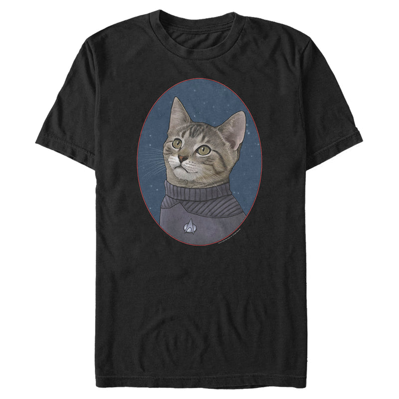 Men's Star Trek: The Next Generation Officer Wesley Crusher Cat T-Shirt