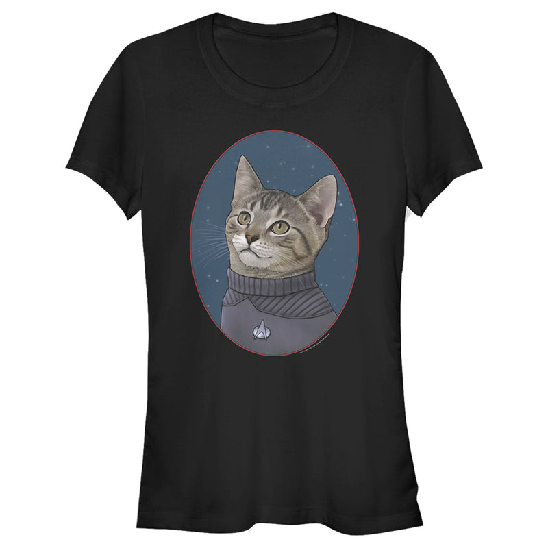 Junior's Star Trek: The Next Generation Officer Wesley Crusher Cat T-Shirt