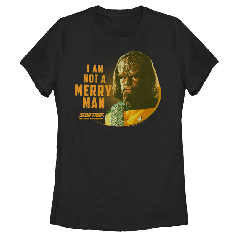 Women's Star Trek: The Next Generation Worf I Am Not a Merry Man T-Shirt