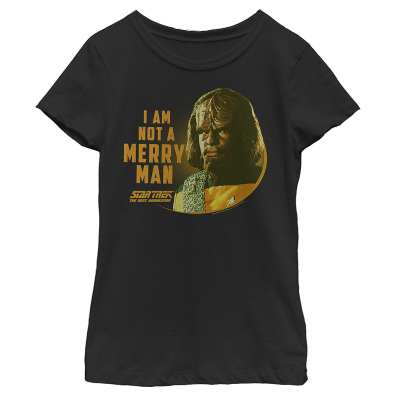 Girl's Star Trek: The Next Generation Worf I Am Not a Merry Man T-Shirt