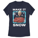 Women's Star Trek: The Next Generation Captain Picard Make It Snow T-Shirt