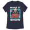 Women's Star Trek: The Next Generation Captain Picard Make It Snow T-Shirt