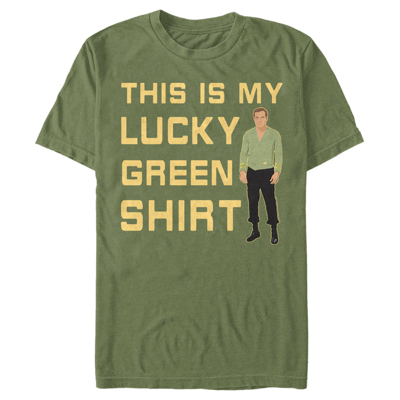 Men's Star Trek St. Patrick's Day Kirk This is my Lucky Green Shirt T-Shirt