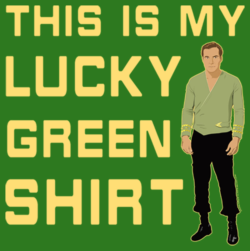 Men's Star Trek St. Patrick's Day Kirk This is my Lucky Green Shirt Sweatshirt
