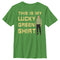 Boy's Star Trek St. Patrick's Day Kirk This is my Lucky Green Shirt T-Shirt