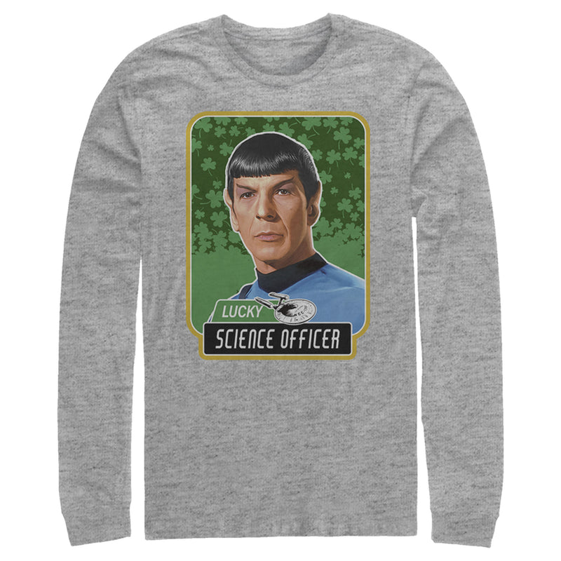 Men's Star Trek: The Original Series St. Patrick's Day Spock Lucky Science Officer Long Sleeve Shirt