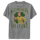 Boy's Star Trek: The Original Series St. Patrick's Day Captain Kirk Set Phasers to Lucky Performance Tee