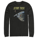 Men's Star Trek: The Original Series USS Enterprise Discovering New Worlds In Space Long Sleeve Shirt