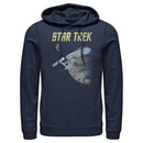 Men's Star Trek: The Original Series USS Enterprise Discovering New Worlds In Space Pull Over Hoodie