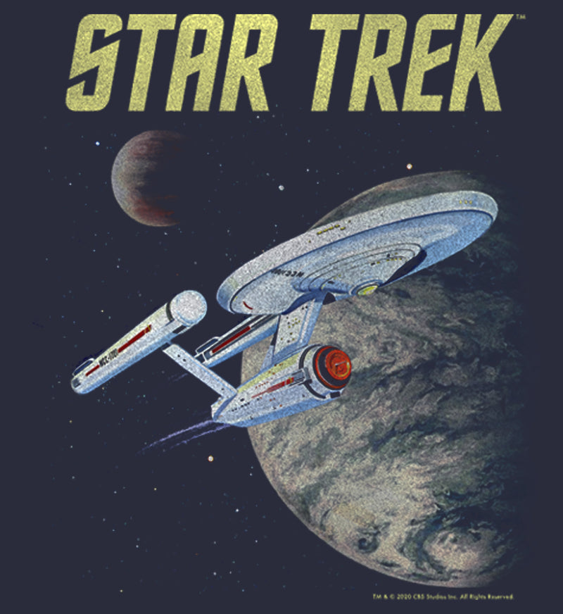 Women's Star Trek: The Original Series USS Enterprise Discovering New Worlds In Space T-Shirt