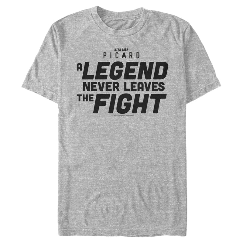 Men's Star Trek: Picard A Legend Never Leaves the Fight Logo T-Shirt