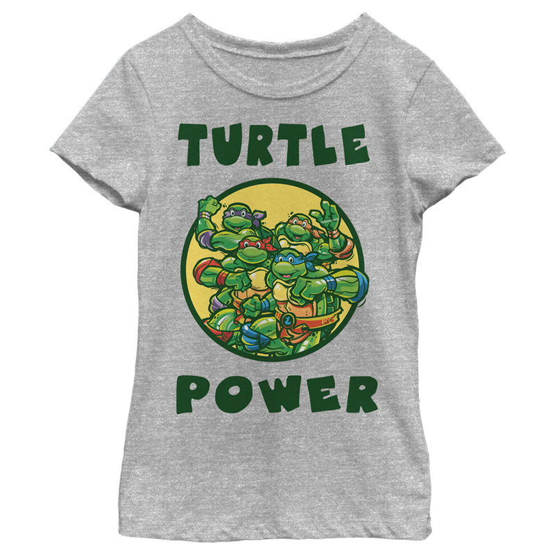 Girl's Teenage Mutant Ninja Turtles Turtle Power Circle T-Shirt