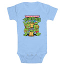 Infant's Teenage Mutant Ninja Turtles Group Shot Original Logo Onesie