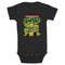 Infant's Teenage Mutant Ninja Turtles Group Shot Original Logo Onesie