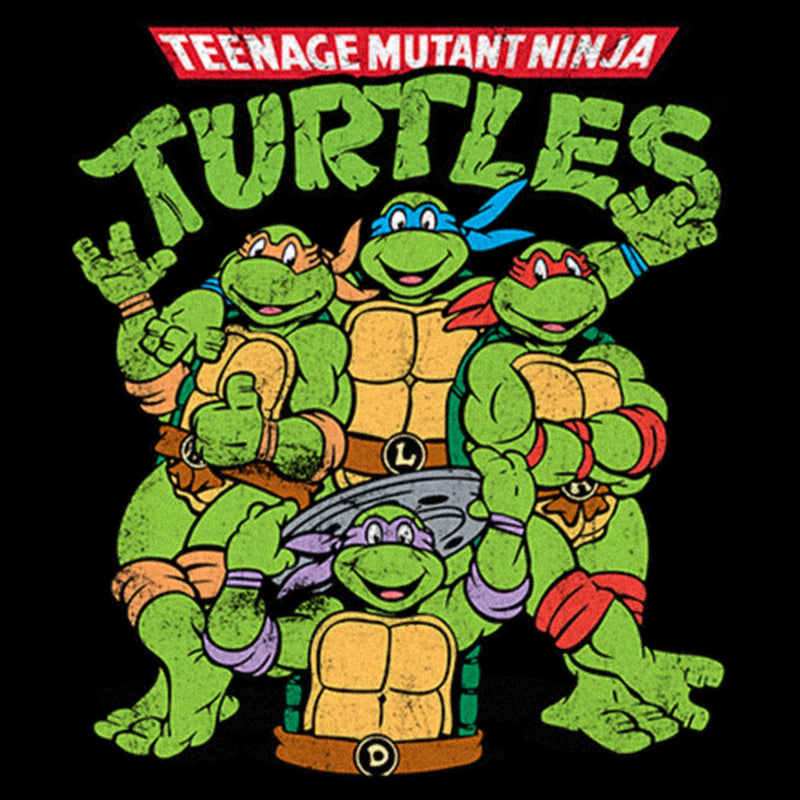 Infant's Teenage Mutant Ninja Turtles Group Shot Original Logo Onesie