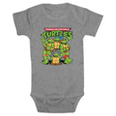 Infant's Teenage Mutant Ninja Turtles Group Shot Original Logo Onesie