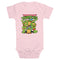 Infant's Teenage Mutant Ninja Turtles Group Shot Original Logo Onesie