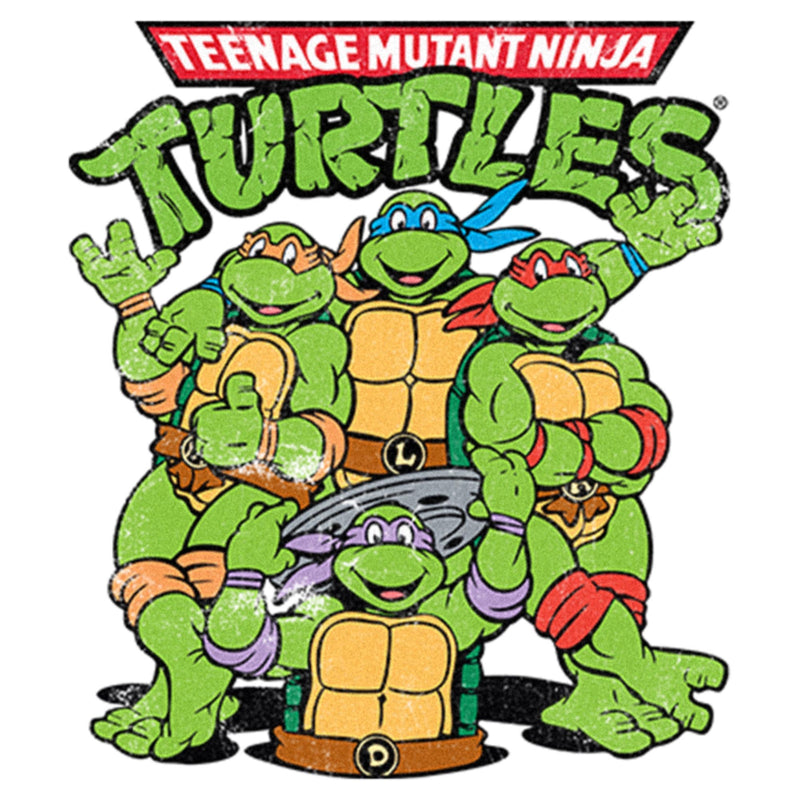 Infant's Teenage Mutant Ninja Turtles Group Shot Original Logo Onesie