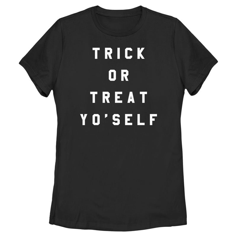 Women's Lost Gods Halloween Trick Or Treat Yo' Self T-Shirt