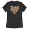 Women's Lost Gods Cheetah Print Heart T-Shirt